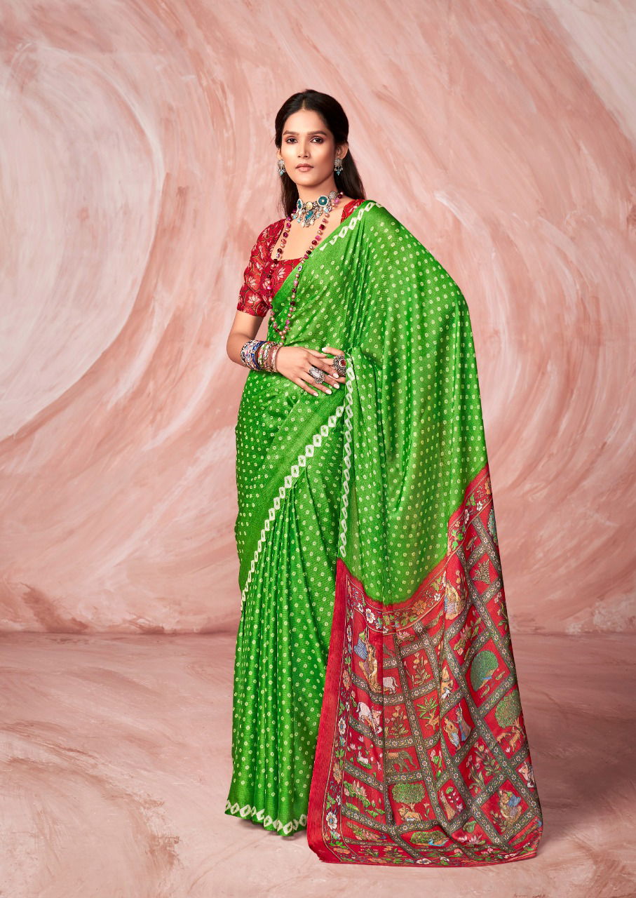Stavan Tarang New Fancy Silk Designer Printed Saree Collection